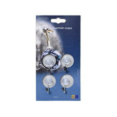 Lumineo Window Suction Cup with Metal Hooks Pack of 4 Pieces