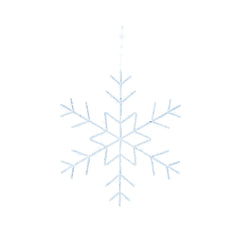 Lumineo BO Micro-Led Hanging Snowflake 60cm - Cool White