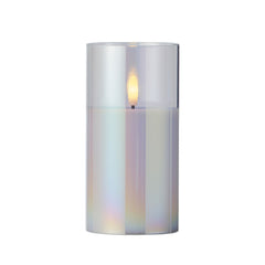 Lumineo BO Led Wick Candle 7.5 x 15cm - Iris/Warm White,