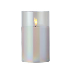 Lumineo BO Led Wick Candle 10 x 17cm - Iris/Warm White,