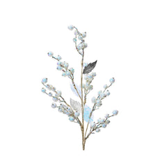 Decoris Plastic Spray Foam Berry with Glitter 69cm - Iridescent,
