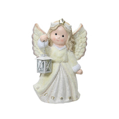 Decoris Magnesium Angel with Lantern 43cm,
