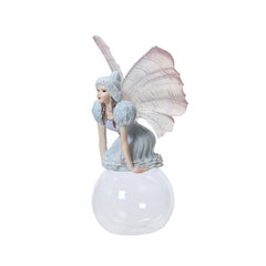 Decoris Polyresin Elf on Clear Bauble 15cm,
