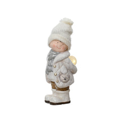 Decoris Magnesium Boy Figure 46cm - Cream,