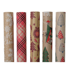 Decoris Gift Wrapping Paper 70 x 200cm - 5 Assorted,