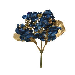 Decoris Polyester Hydrangea on Stem 67cm - Night Blue,