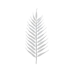 Decoris Plastic Spray Leaves Pack of 4 Pieces with Glitter 42cm - Winter White,