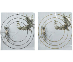 Decoris Iron Circle Figure Set of 3 Pieces,