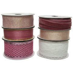 Decoris Polyester Ribbon 500cm - 6 Assorted,