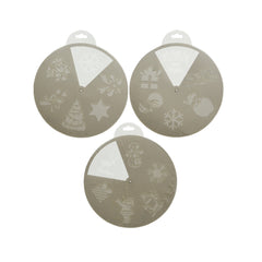 Decoris Plastic Rotatable Stencil - 3 Assorted,