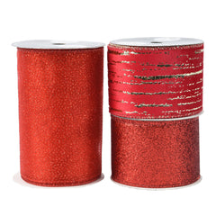 Decoris Polyester Ribbon 270cm - 3 Assorted Red,