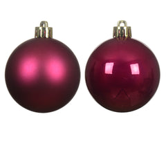 Decoris Shatterproof Bauble Box of 6 Pieces 6cm - Pomegranate,