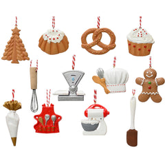 Decoris Hanging Polyresin Baking Figure 6cm - 12 Assorted,