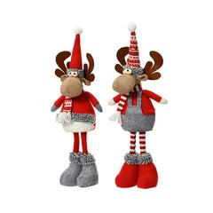Decoris Polyester Standing Deer 50cm - 2 Assorted,