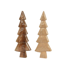 Decoris Poplar Wooden Tree 30cm - 2 Assorted,