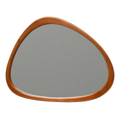 Decoris Glass Mirror with Solid Wooden Frame 66cm - Natural,