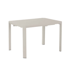 Naterial Idaho Extendable Dining Table Aluminium 4/6 Persons 110/162x82x75cm Beige,