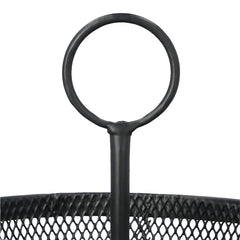 Homla Gridio Two-Story Basket Black 31X26 cm