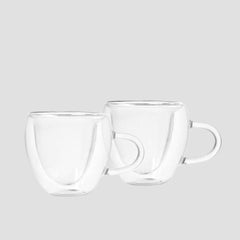 Homla Cembra Hearts Thermo Cups Transparent  0,3 L, 2 Pcs