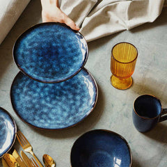 Homla Casper Dinner Plate Navy Blue 27 cm