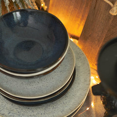 Homla Casper Dinner Plate Navy Blue 27 cm