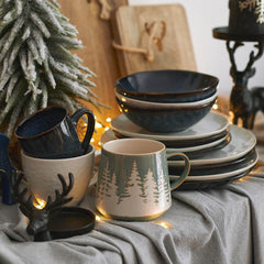 Homla Casper Dinner Plate Navy Blue 27 cm