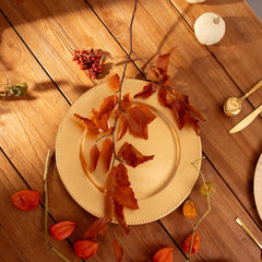 Homla Plast Plate Golden 33 cm