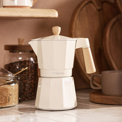 Homla Mia Mokka Coffee Maker Beige 6 Cup