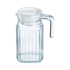 Quadro Glass Jug with Lid 0.5L,