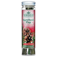 Scentsicles Scented Ornaments Tube of 6 Pieces - Snowberry Pine,