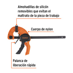 Truper 6" Quick Ratcheting Bar Clamp..