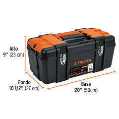 Truper 20" Tool Box With Metal Latches.