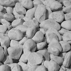 White Carrara Marble Pebbles 40/60mm 25kg Bag