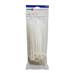 Lexman Cable Tie Pack of 100 Pieces 20cm x 0.75cm - White