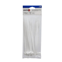 Lexman Cable Tie Pack of 25 Pieces 20cm x 0.52cm - White