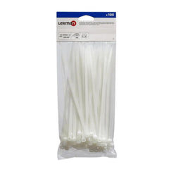 Lexman Cable Tie Pack of 100 Pieces 20cm x 0.52cm - White