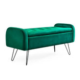Homla Bench Venlo Velour Green 100X39X45Cm