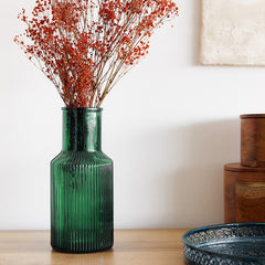 Homla Tolle Vase Green 10X22 Cm