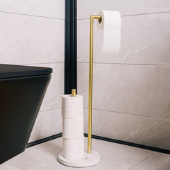 Homla Dokka Toilet Paper Stand Golden 73,5 Cm