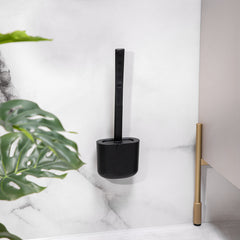 Homla SToilet brush REINA silicone black 12.3x6.2x36.5 cm