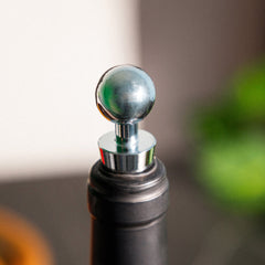 Homla Alcole Wine Stopper Silver 9 Cm