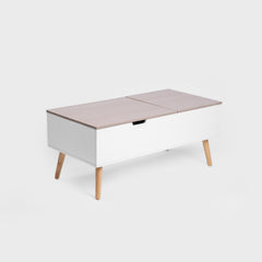 Homla Coffee Table Anzabi With Lifting Top White 105X50.5X43.5 Cm