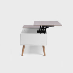Homla Coffee Table Anzabi With Lifting Top White 105X50.5X43.5 Cm