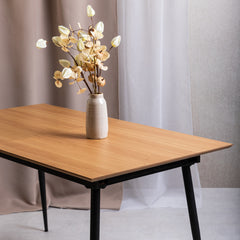 Homla Table Ukat Extabdable Natural 140-180X70X76 Cm