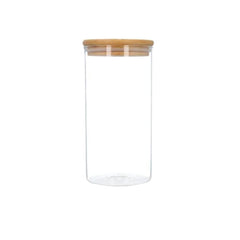 Homla Erle Glass Container w Bamboo Lid 0,9L