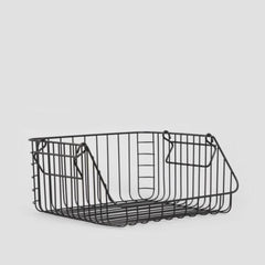 Homla Eyre Metal Basket Black 30x30cm Czarny Niski 30X30 Cm