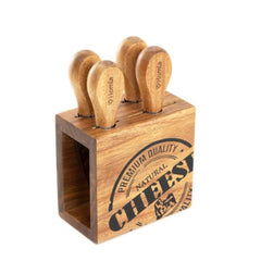 Homla Mooka Cheese Knife Set Natural 4 Pcs