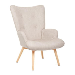 Homla Armchair Moss Pop In Fabric Beige 72X73X96Cm