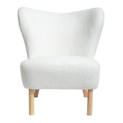Homla Ruka Armchair in TEDDY Ecru Fabric 69x80x79 cm