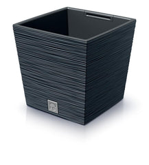 Prosperplast Furu Square Low Planter 24x24x23.5cm - Anthracite